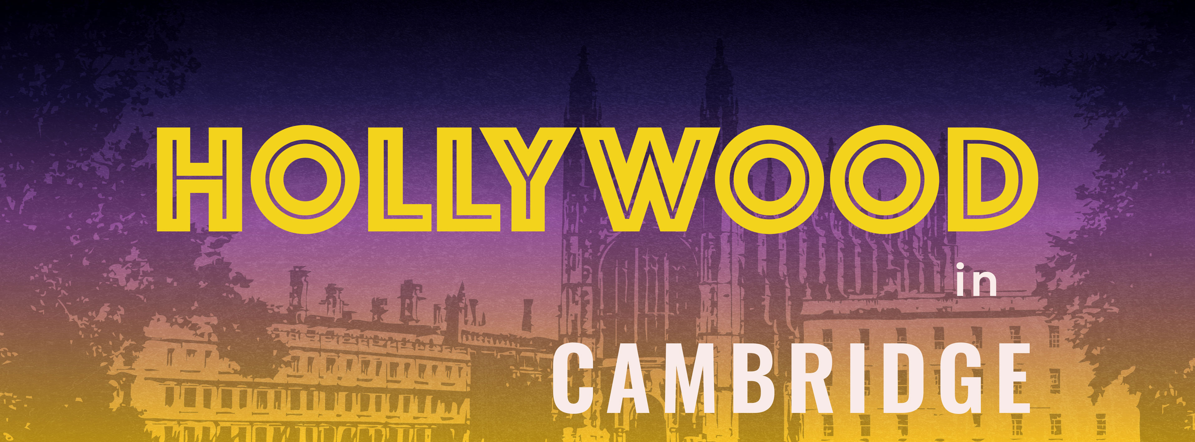Facebook page banner for Hollywood in Cambridge podcast created by Anna Polhorodnyk