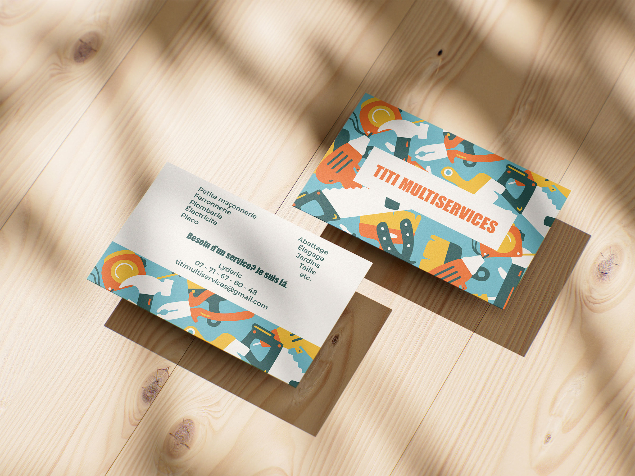 Business card design created by Anna Polhorodnyk
