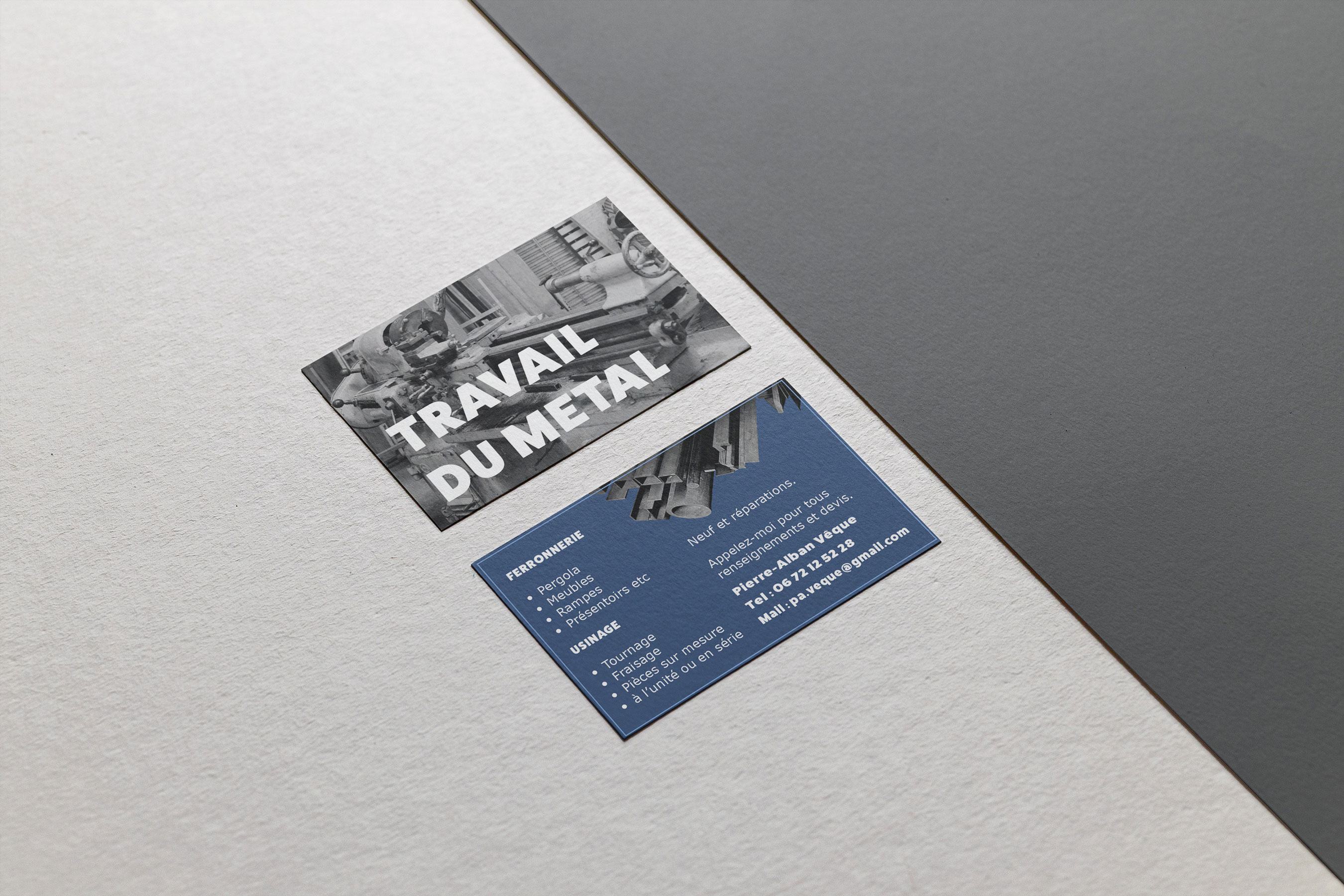 Business card design created by Anna Polhorodnyk