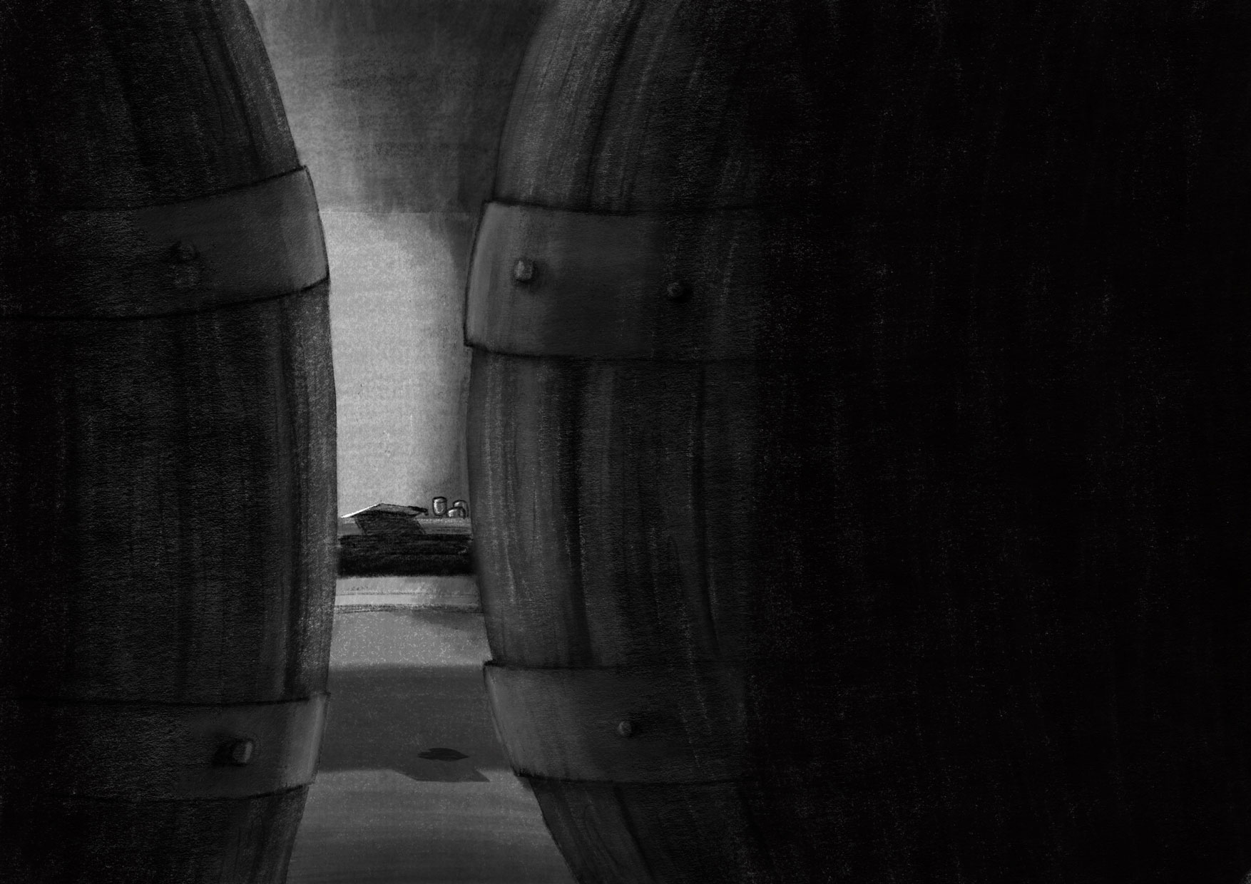 Digital illustration for Brothers Grimm's The Robber Bridegroom created by Anna Polhorodnyk